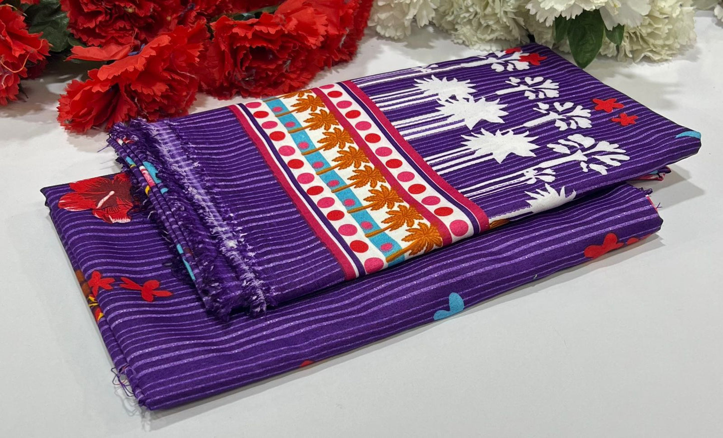 Ladies 2-Piece – Micro Polo Cotton with Floral Print