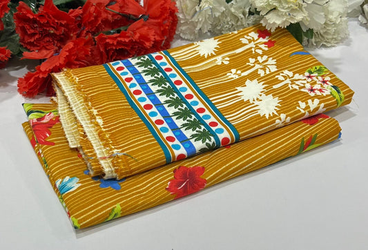 Ladies 2-Piece – Micro Polo Cotton with Floral Print